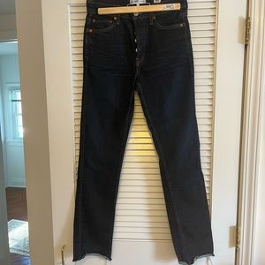 Redone high waisted stretch bootcut jeans